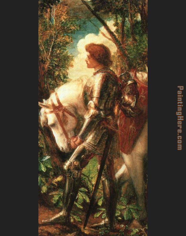 Sir Galahad painting - George Frederick Watts Sir Galahad art painting